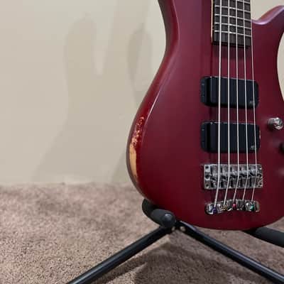 Warwick RockBass Streamer 5-String Bass - Satin Maroon image 10