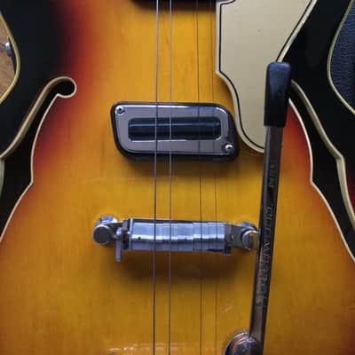 Meazzi hollow body mod SPITFIRE anni 60 - yellow sunburst image 5