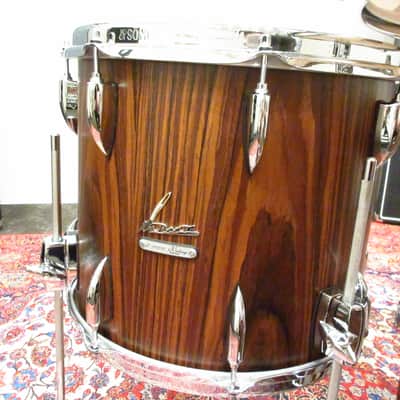 Sonor Vintage Series Rosewood Semi Gloss 4pc Drum Set 20" 10" 12" 14" With tom holder image 8