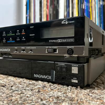 Vintage Magnavox VR8458SL01 Portable VHS Player w/ Tuner Adapter Dock TESTED ✅ image 4