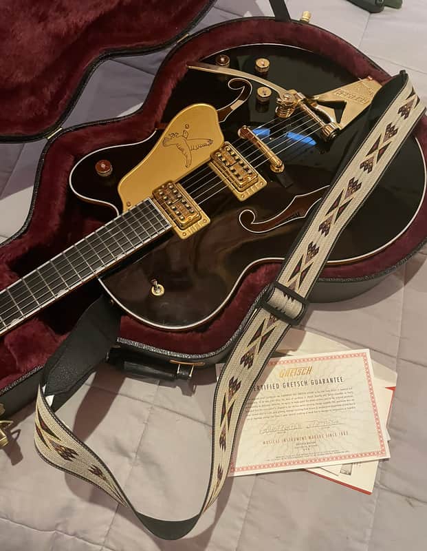 Gretsch G6136T-BLK Players Edition Falcon with String-Thru Bigsby 2016 - 2020 - Black