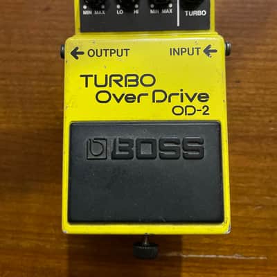 Boss OD-2 Turbo OverDrive (Black Label) 1985 - 1988 - Yellow image 1