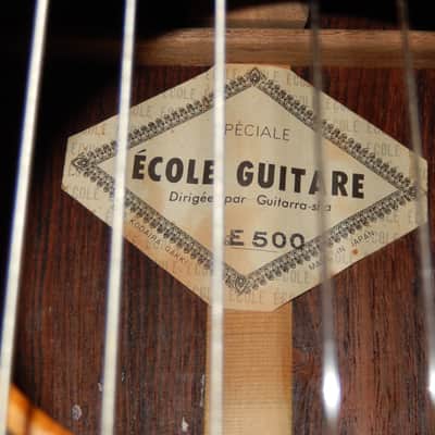 RARITY - MADE BY EICHI KODAIRA  - ECOLE E500 1977 - RAMIREZ STYLE CLASSICAL CONCERT GUITAR - CEDAR/BRAZILIAN ROSEWOOD image 8