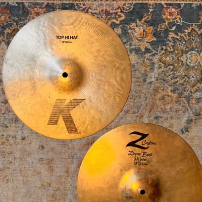 ULTRA CRISP Zildjian K/Z COMBO 13" Hihats 890 1438 g SEMI DRY! Discontinued??? image 3