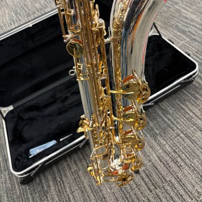 Jupiter Bari sax JBS 1100 2020-2025 - Silver body with gold keys image 13