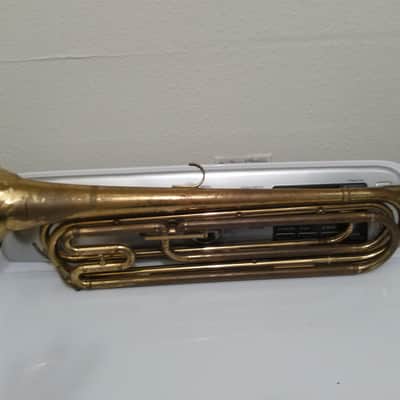 Bugel Tenor Geo Way Drums Inc Elkhart IN 1970 Brass Pro Piston Bugle image 5