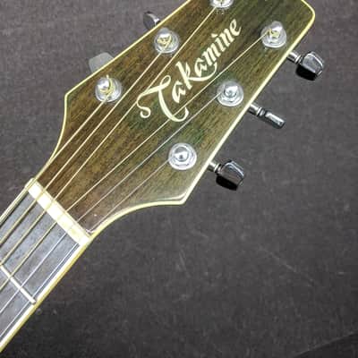 Takamine EF391 Acoustic Electric Guitar Blue Flame Maple Finish