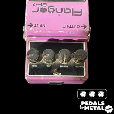 Boss BF-2 Flanger (Black Label) 1980 - 1984 - Purple X12839 image 5