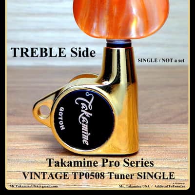 Takamine Vintage TP0508 Tuner SINGLE Not a set / TREBLE Side / 6 String image 5