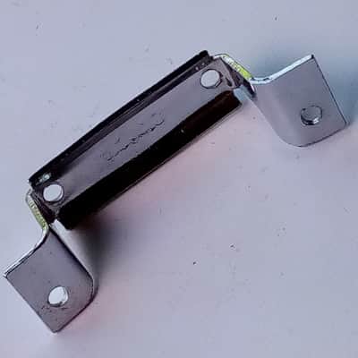 Ludwig 80s Block Logo Butt Plate Snare Drum Hardware Chrome Vintage USA P32 Part image 3