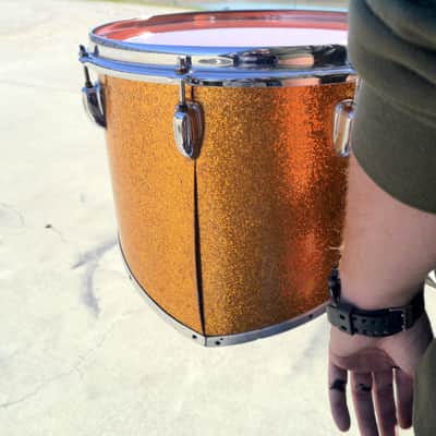 Slingerland Vintage Marching Cutaway Quad Tenors Sparkling Orange Pearl - CAN SHIP! image 8