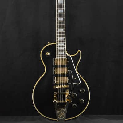 Gibson Murphy Lab 1957 Les Paul Custom 3-pickup Bigsby Light Aged Ebony image 2