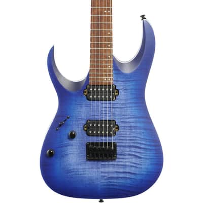 Ibanez RGA42FML-BLF RGA Standard Series Left-Handed Electric Guitar, Blue Lagoon Burst Flat image 3