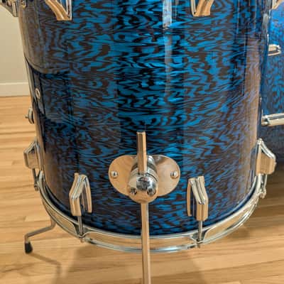 Rogers Dayton Era "Holiday" Drum Set 1967 - Blue Onyx image 12