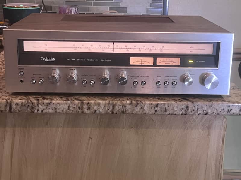 Technics SA 5460 AM/FM Stereo Receiver 65WPC -Serviced-Cleaned