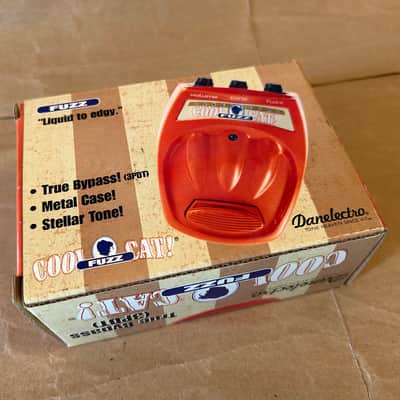Danelectro Cool Cat Fuzz 2010s - Orange Very Good Condition 1st Version 1V True Bypass NOS Mint in box with all papers image 15