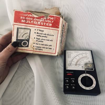 Vintage Micronta 22-046 Analog Multimeter Volt Ohm Meter VOM Radio Shack Japan image 1
