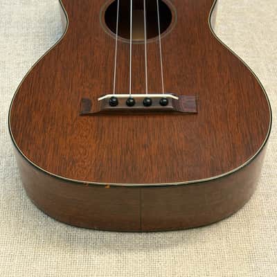 Vintage Martin 1T Mahogany Tenor Ukelele Nazareth, PA 1940’s-1950’s + Chipboard Case image 10