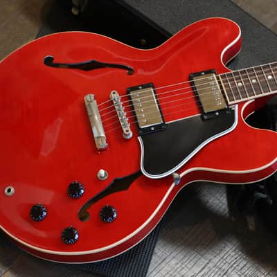 2011 Gibson ES-335 Dot Semi-Hollow Electric Guitar Figured Cherry Red + OHSC image 2