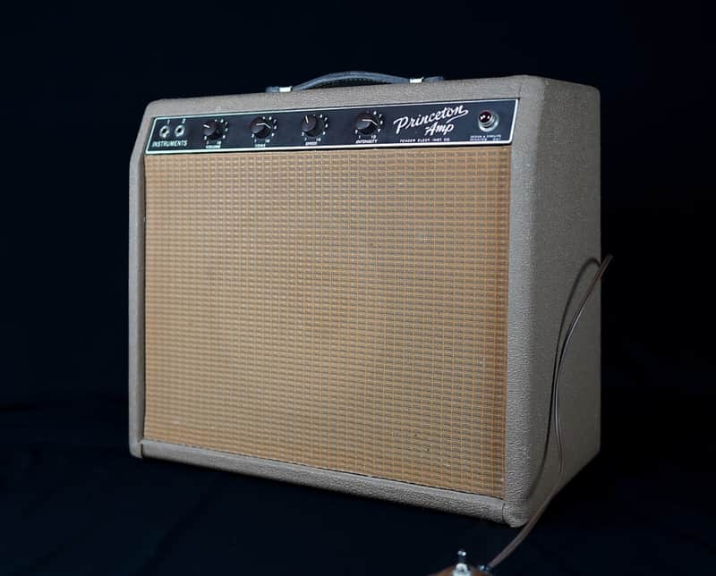 Fender Princeton 6G2 Brownface 12-Watt 1x10" Guitar Combo 1961 - 1963 - Brown image 1