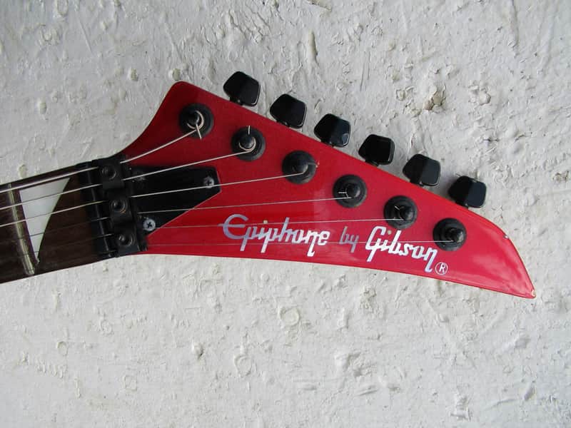 Gibson Epiphone Stratocaster, 1980's, Cherry Apple Red, 3 PU's