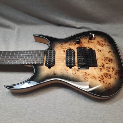 Dean Exile Select Floyd Fluence 7 String - Natural Black Burst image 4