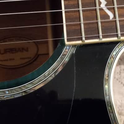 Keith Urban 'Light The Fuse' 2014 Teal Burst Acoustic Electric Excellent Condition. image 4