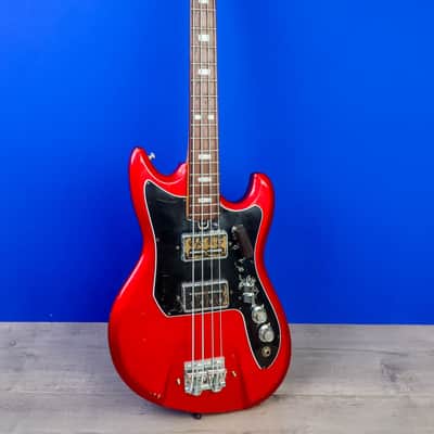 Teisco Spectrum EB-120 1960s Bass - Candy Apple Red image 1