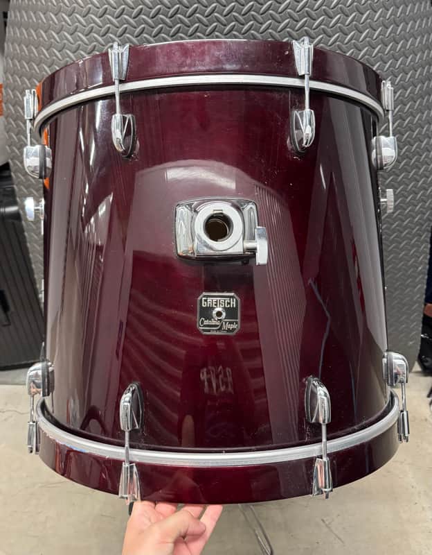 Gretsch 22” x 18” Catalina Maple - Red Lacquer Bass Drum image 1