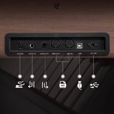 Glarry 88-Key Home Fully Weighted Hammer-action Keybed Digital Piano image 21