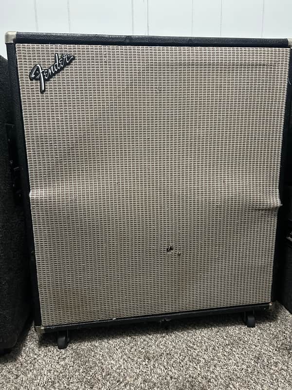 Fender Bassman 50 2-Channel 50-Watt 2x15" Piggyback Guitar Amp 1972 - 1976 - Silverface - Good