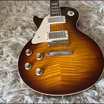 2005 Gibson Custom Shop Les Paul Standard 1960 R0 Gloss Faded Tobacco Burst '60 Left Handed Lefty VOS image 17