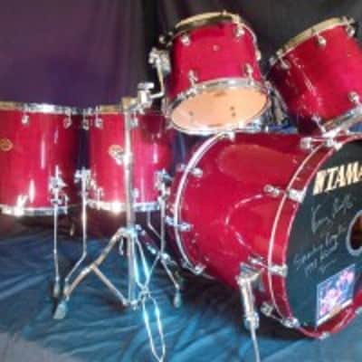 Tama Kenny Aronoff, Tama Starclassic Maple, Smashing Pumpkins, Melissa Etheridge Drum Set 1998 - Purple Lacquer image 3
