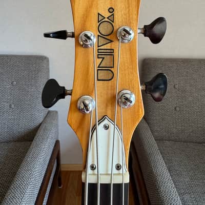 Univox Hi Flier Phase III Short Scale Bass Guitar MIJ - Vintage Sunburst image 5