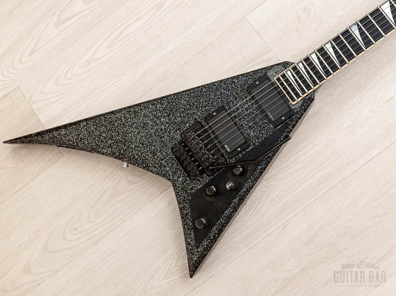 1994 Jackson USA Randy Rhoads RR1 Flying V Holoflake w/ EMG, Case image 1
