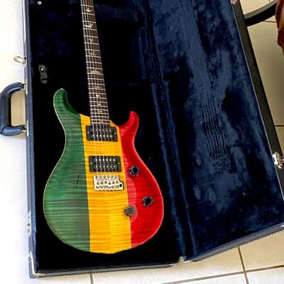 Paul Reed Smith Custom 24 "Rasta" 10 Top 1992 1 of 10 Mexi Flag finish made to Carlos Santana specs image 12