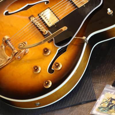 1993 Gibson ES-350T w/ Bigsby Semi-Hollow Electric Guitar Vintage Sunburst + OHSC image 6