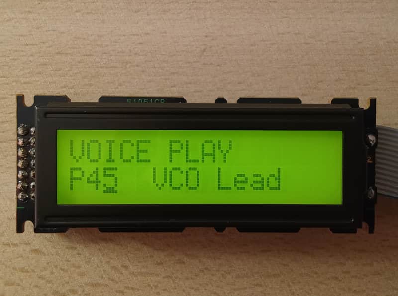 Yamaha TG55 - Original display image 1