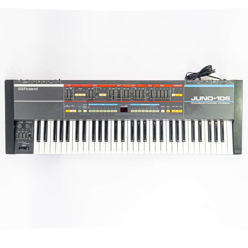 1986 Roland Juno-106 61-Key Polyphonic Analog Synthesizer image 1