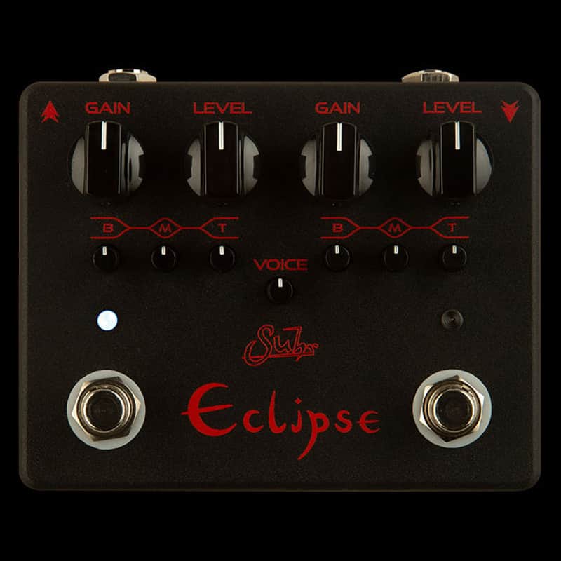 Suhr Eclipse Dual OD/Distortion Pedal, Black Edition image 1
