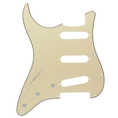 Left Handed Stratocaster Electric Guitar Pickguard Scratch Plate USA MEX - Cream