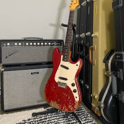 Fender Duo-Sonic Mahogany Body with Rosewood Fretboard 1961 - 1964 - Candy Apple Red image 1