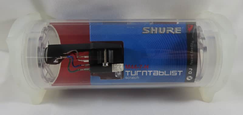 NEW - Shure M44-7-H Turntable Cartridge with N44-7 Stylus & Technics Headshell image 1