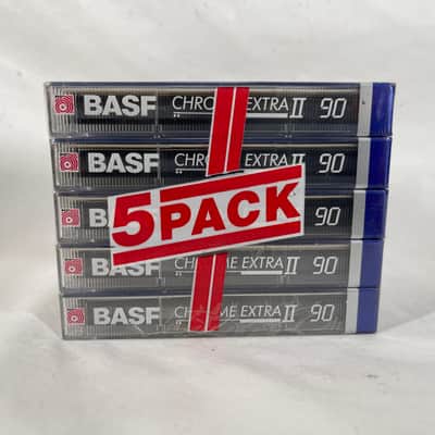 BASF Chrome Extra II CE II 90 cassette tape NEW Factory Sealed 5 PACK Type 2 image 1