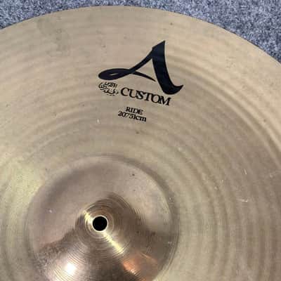 Used Zildjian A Custom Ride Cymbal 20" - Good image 2