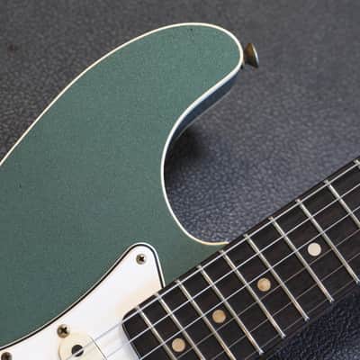 2021 Fender Custom Shop Limited Edition Double Bound Stratocaster Electric Guitar Sherwood Metallic + HSC image 3