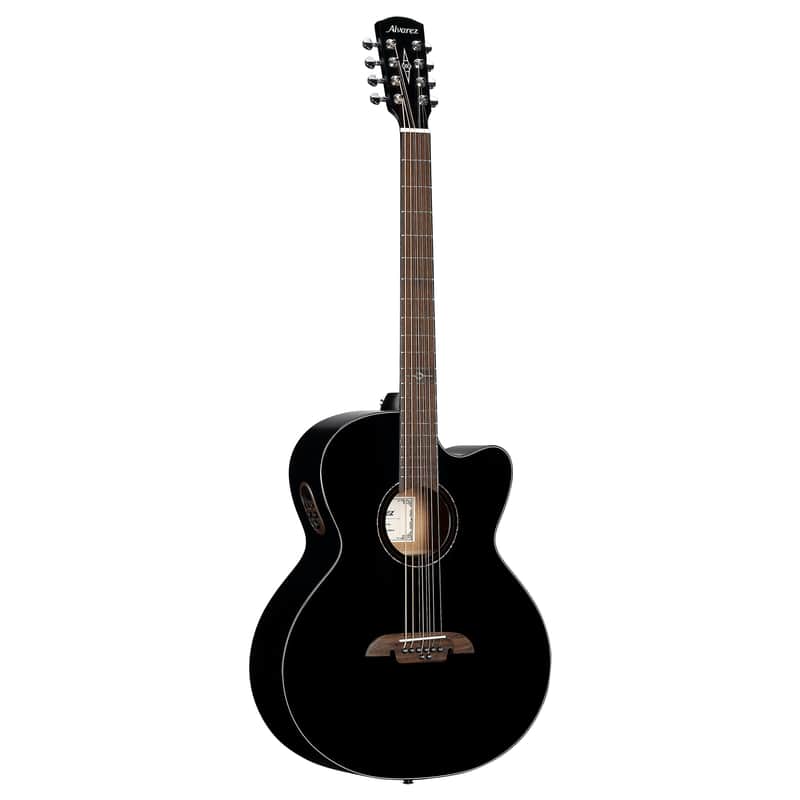 Alvarez ABT60ce 8-String Black Artist Baritone image 1