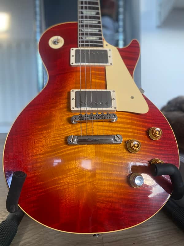 Gibson 1960 Les Paul Standard Reissue Ultra Light Aged 2023 Wide Tomato Burst image 1