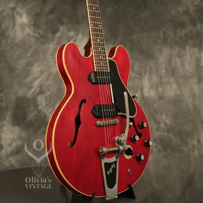 1961 Gibson ES-330 Cherry RARE original STEREO Varitone image 7