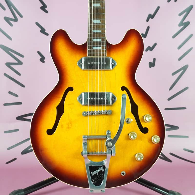 Epiphone Casino Bigsby 1995 Vintage Sunburst Red MIJ Japan Terada Pre-Elitist image 1